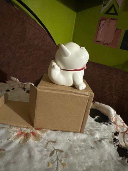 Statuette Maneki-neko Porte-bonheur