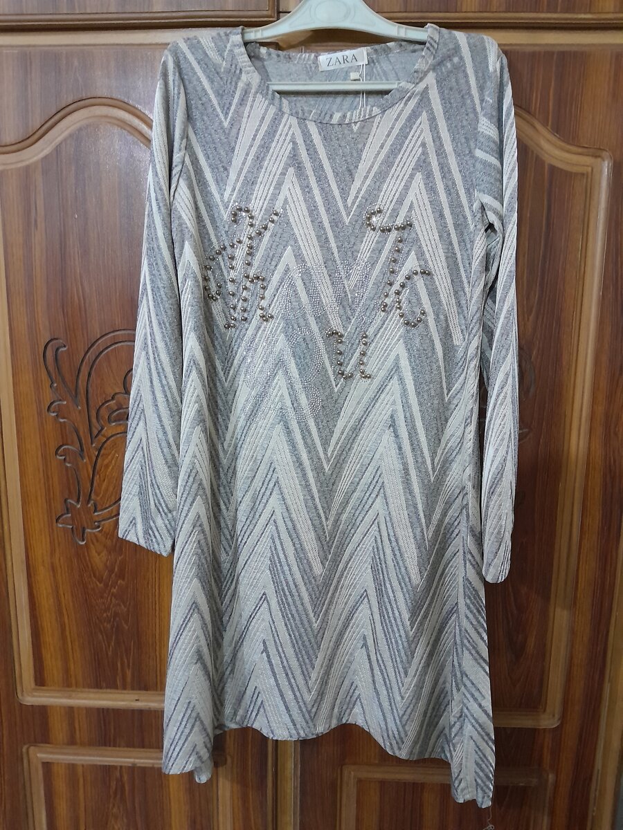 ZARA JERSEY GRAY TOP