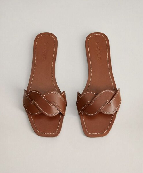 Sandales plates en cuir élégantes