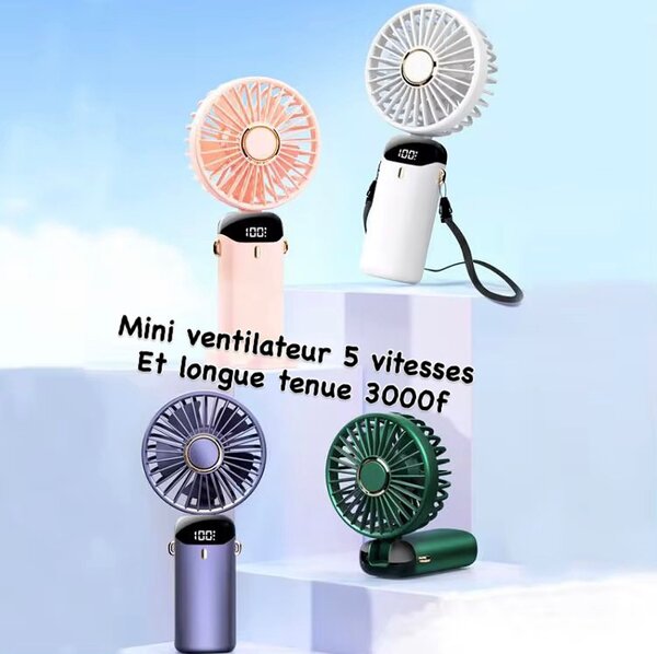 Mini Ventilateur Portable 5 Vitesses