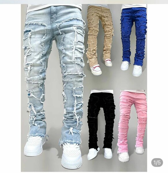 Jeans déchirés mode homme