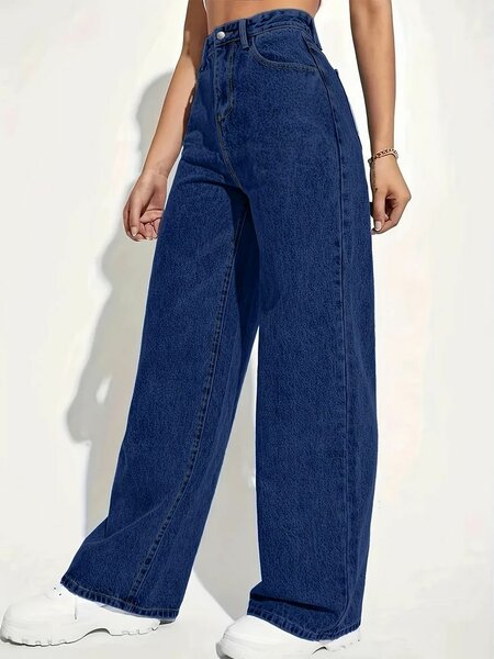 Jean évasé taille haute