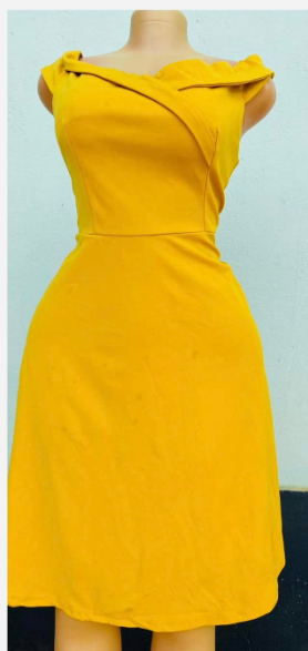 yellow dress, size XL