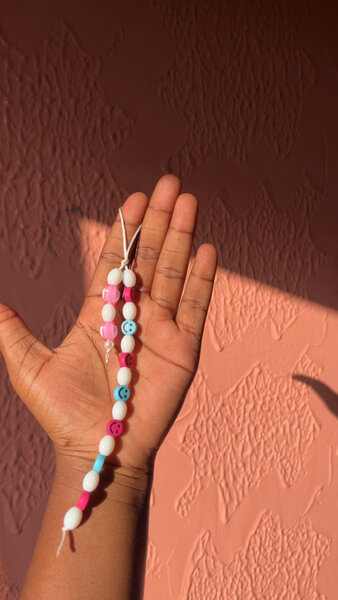 Porte clé en perles coloré