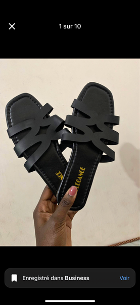 Sandales noires élégantes