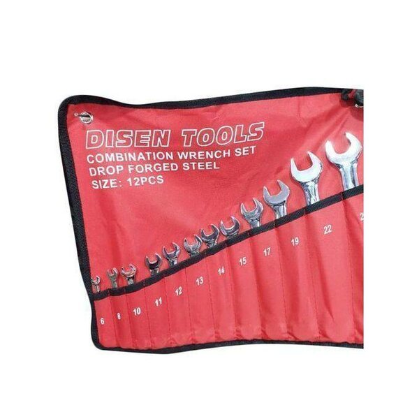 Jeu De Clés Mixtes Plates 12 Pcs - 6/8/10/11/12/13/14/15/17/