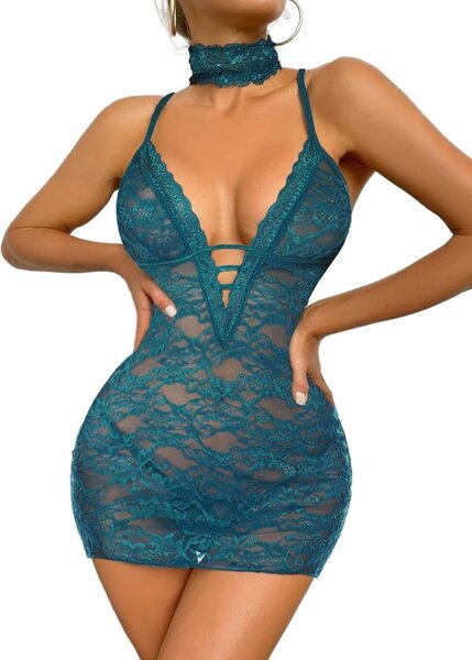 Robe en dentelle sexy femme