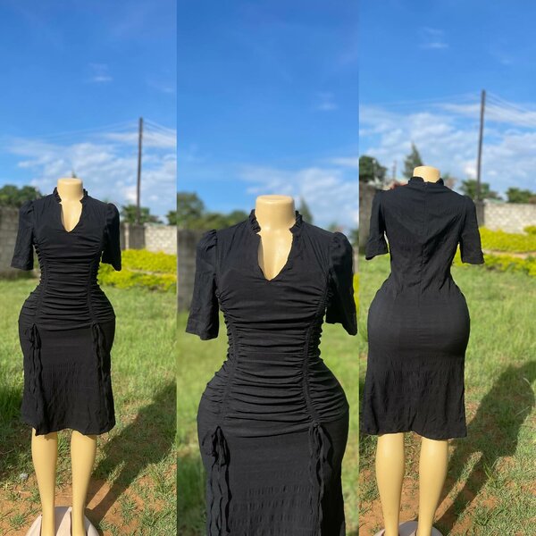 Women's black dress, size M