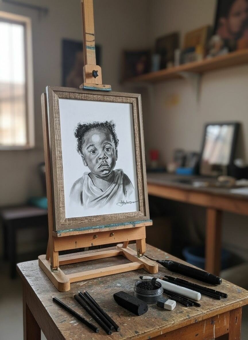 Portrait au crayon