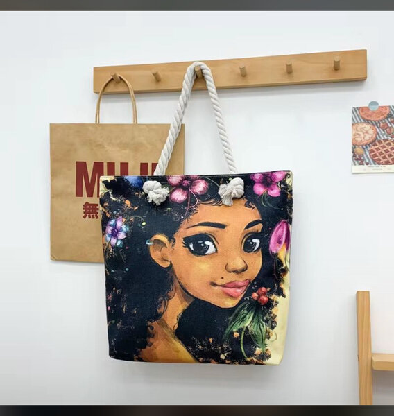 Sac cabas avec illustrations artistiques