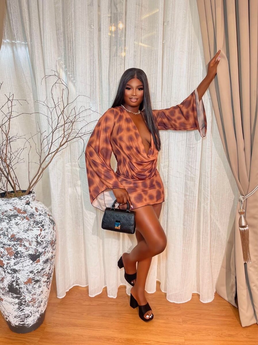 Robe chic imprimée boho