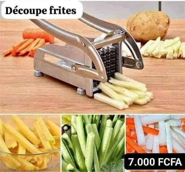 Coupe-frites en acier inoxydable