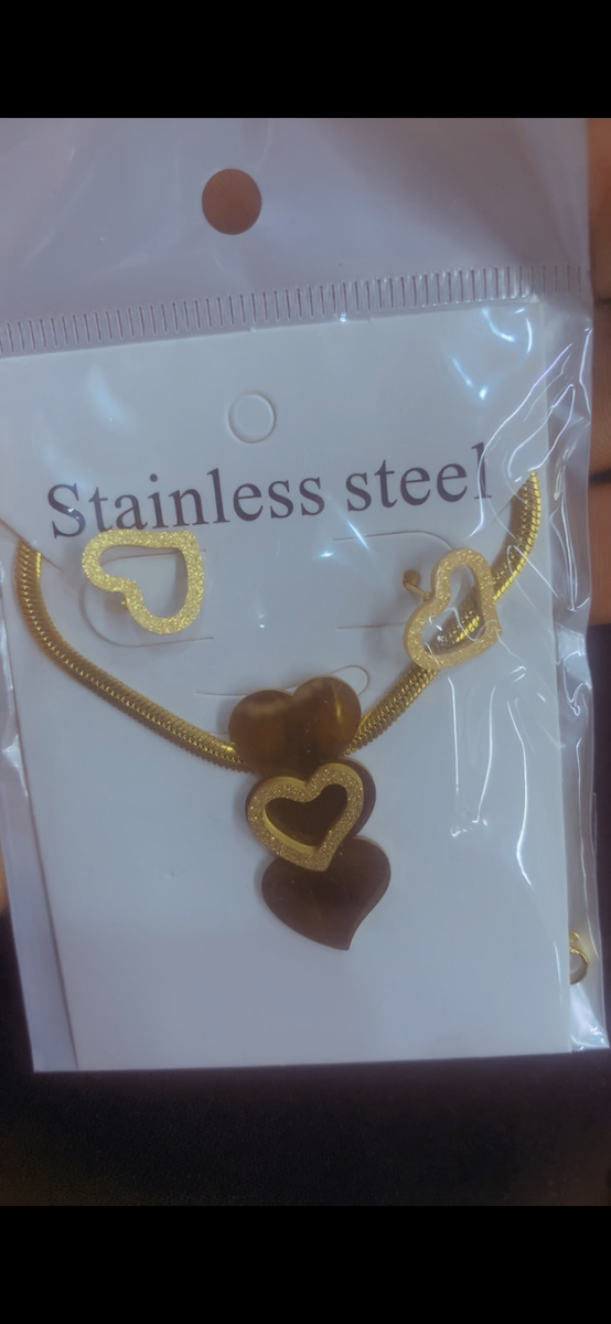 Parure papillon en acier inoxydable