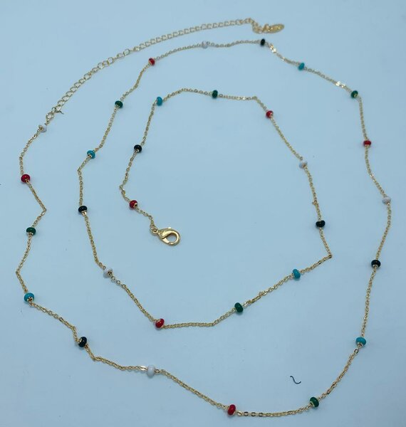 Chaîne à la hanche multicolore