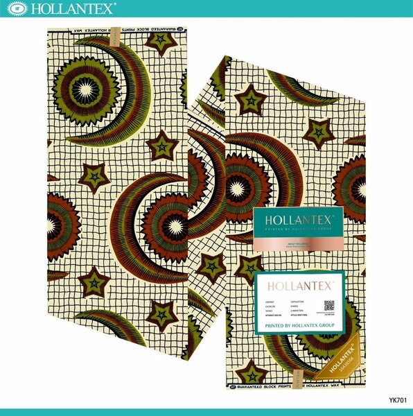 Tissu wax africain vibrant