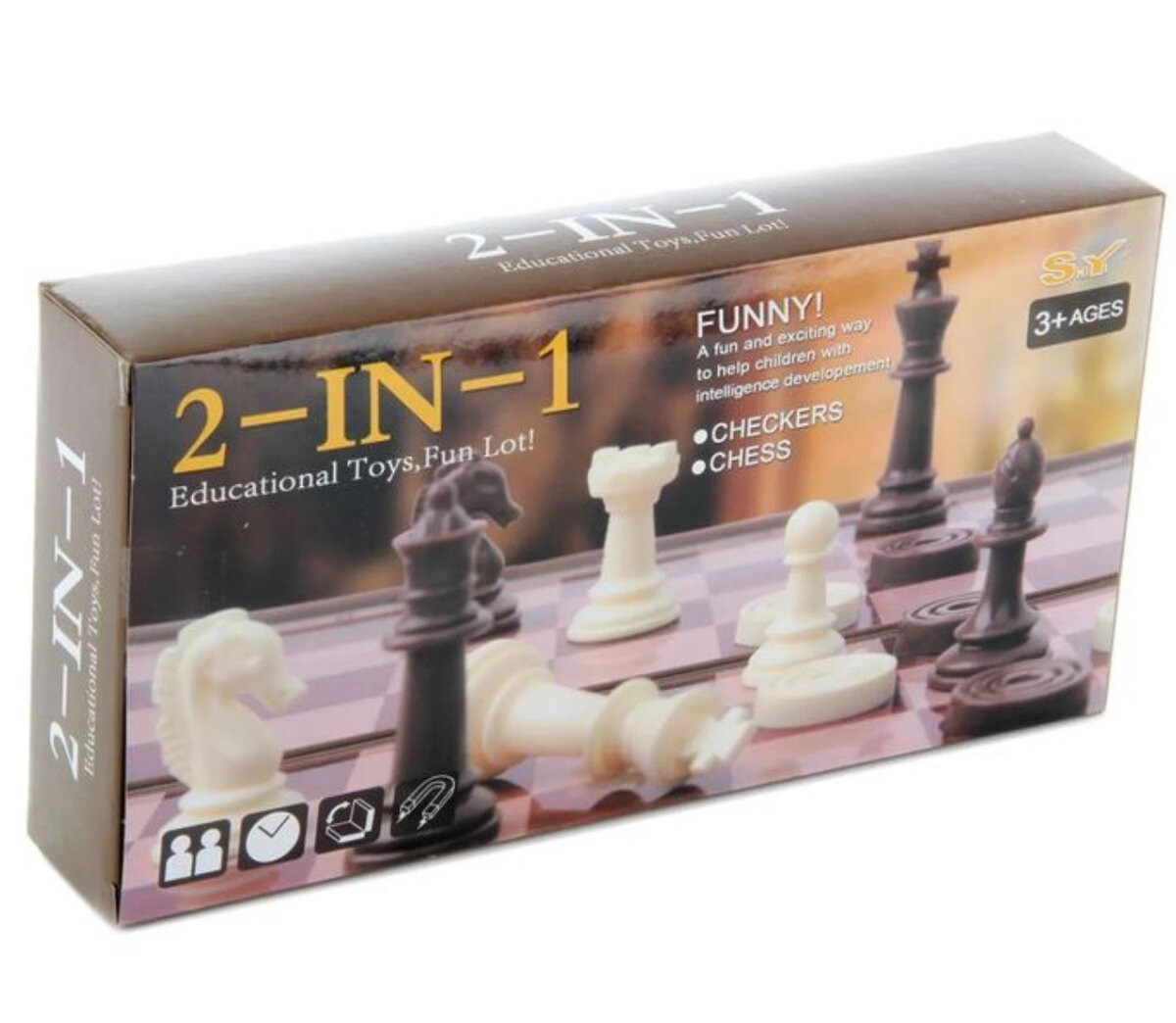 d'échecs pliable 2-en-1