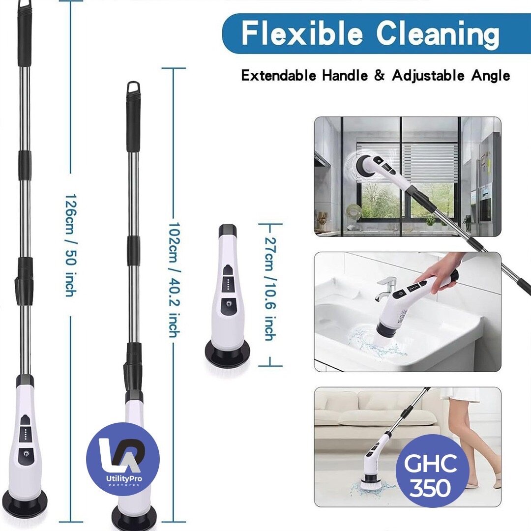 Electric scrubbing and cleaning brush