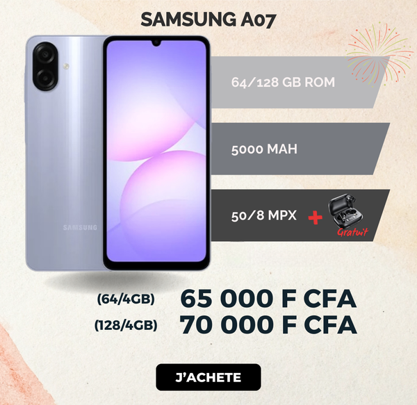 Samsung A07 Smartphone