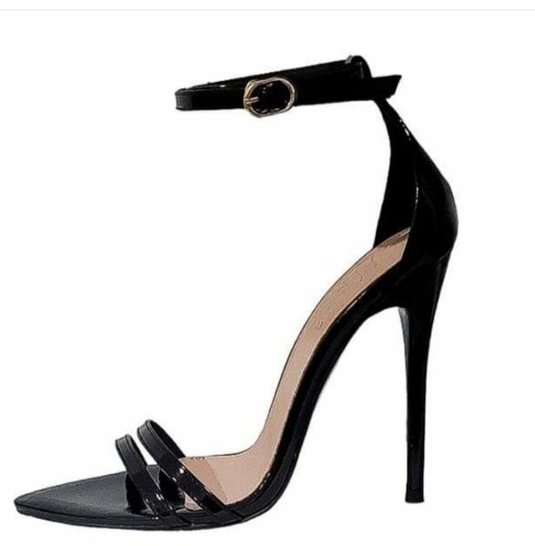 Sandales à talons aiguilles noir