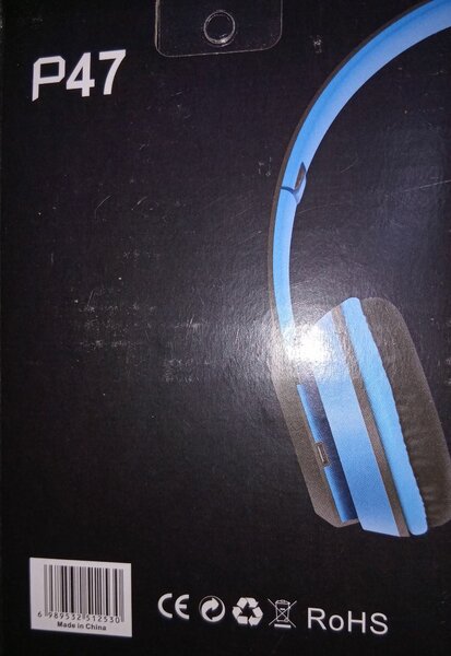 Casque Bluetooth P47 Bleu