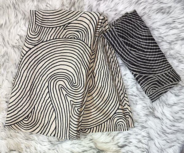 Tissu en soie et mousseline