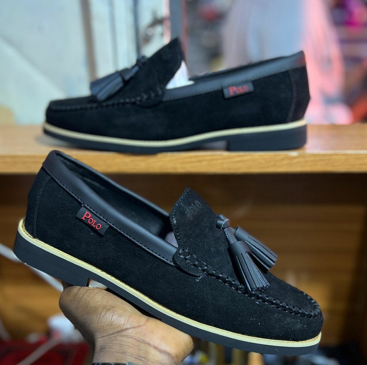 Mocassins en cuir élégants homme