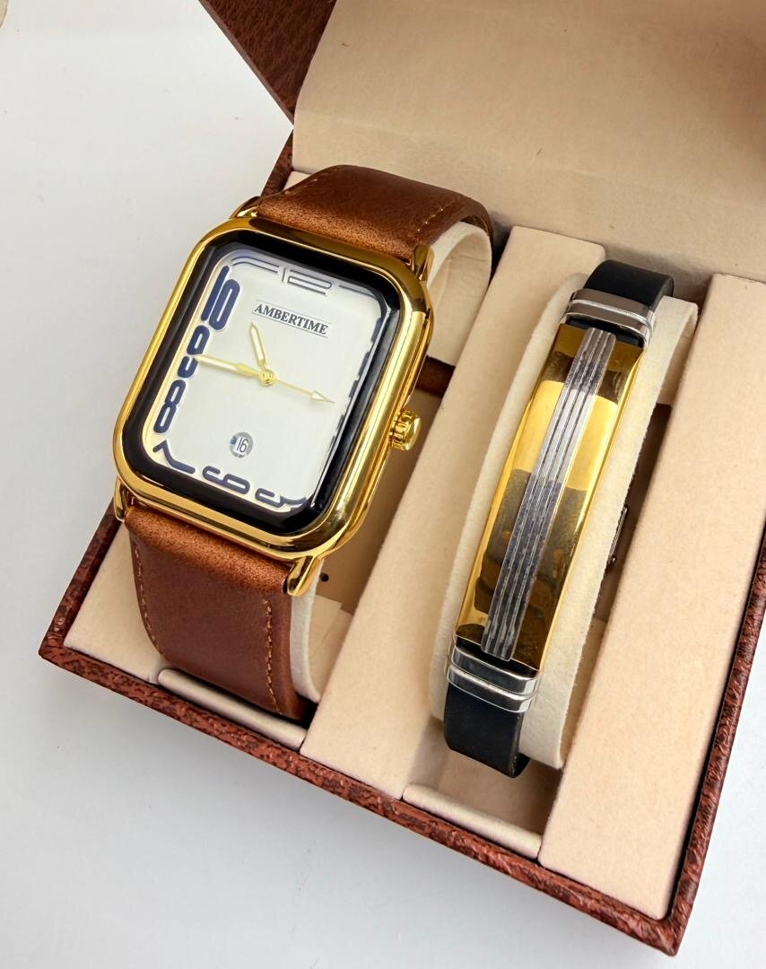 Montre Homme Luxe Cadran Carré