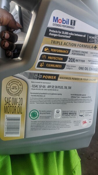 Mobil 1 Original oil from USA