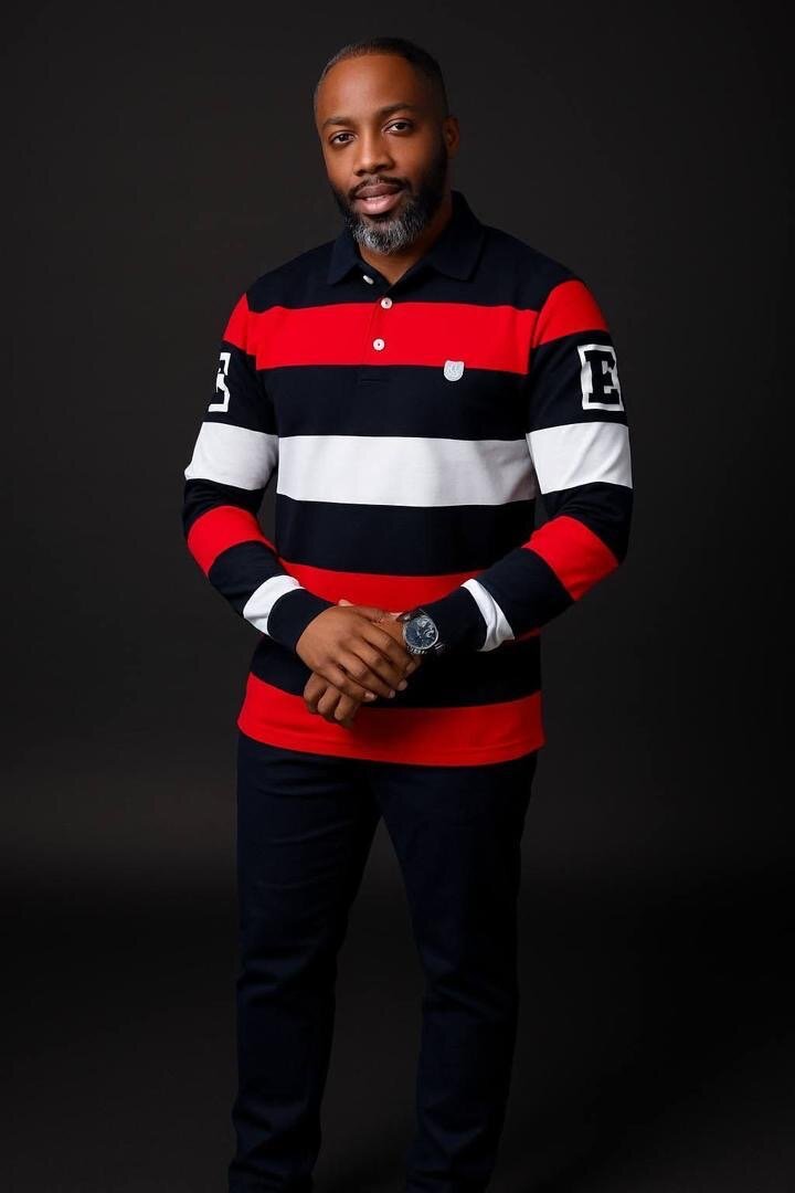 Polo à rayures élégantes homme