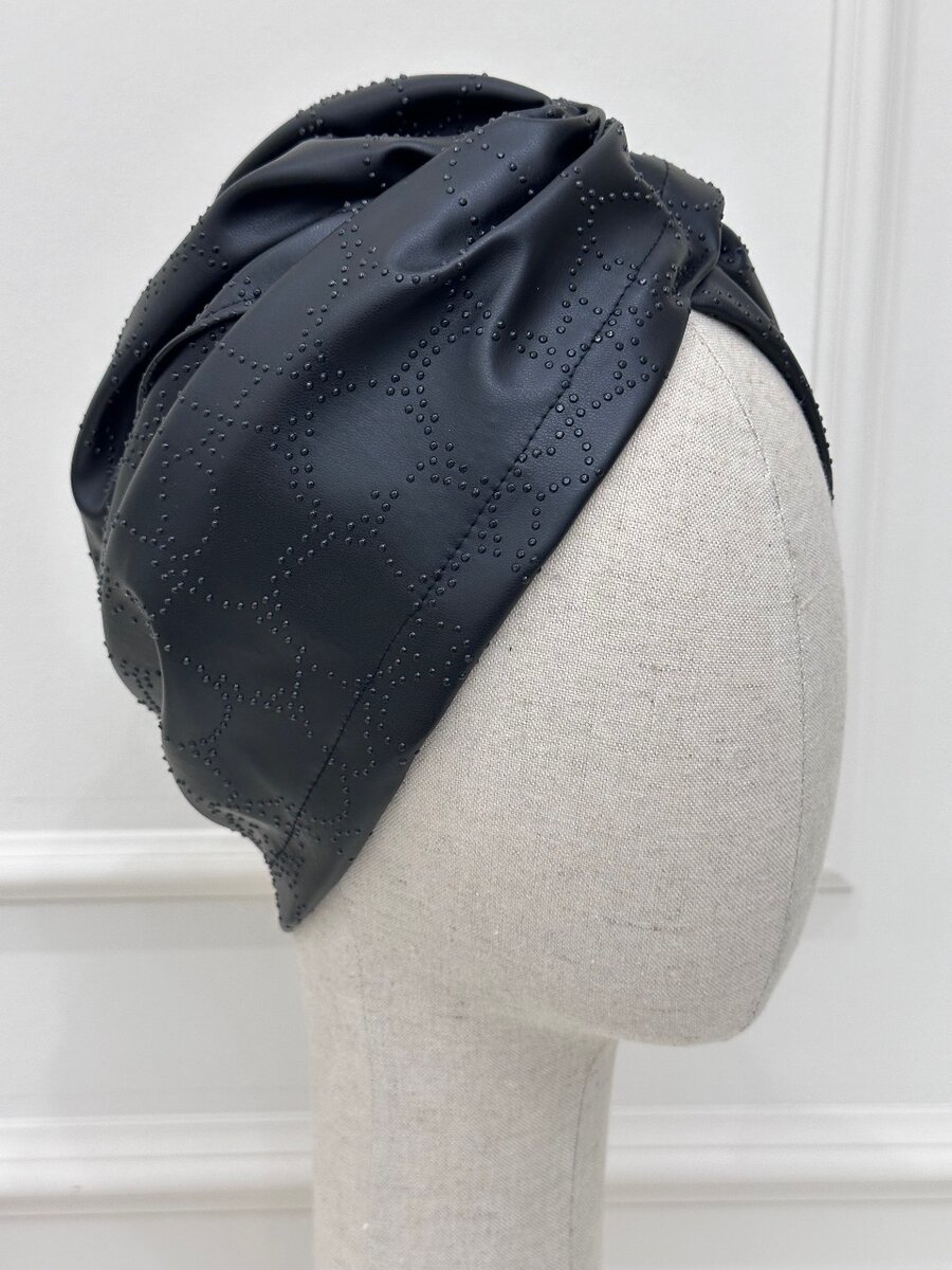 Тюрбан из эко кожи