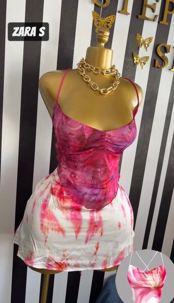 Robe satinée dégradée