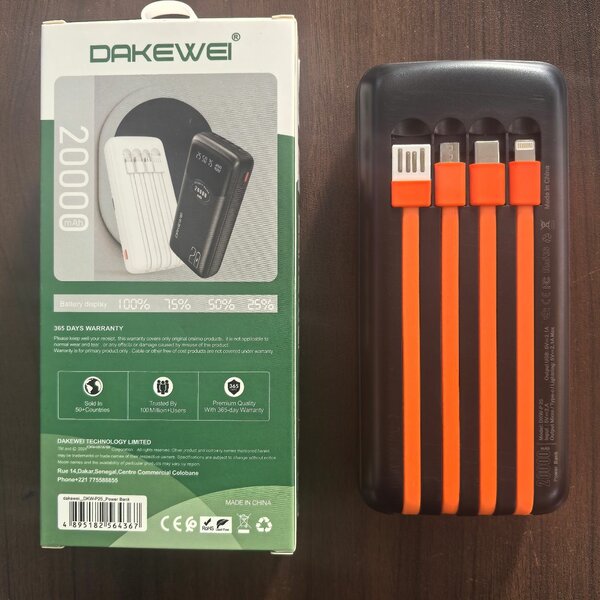 DAKEWEI 20000mAh移动电源