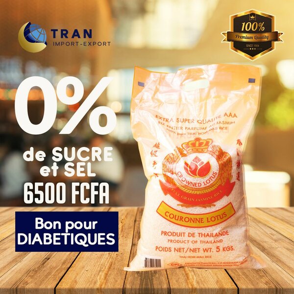 Riz Jasmine Couronne Lotus 25k