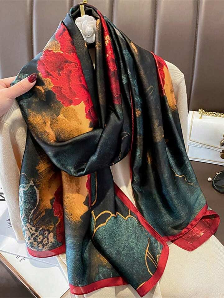 Foulard en soie coloré