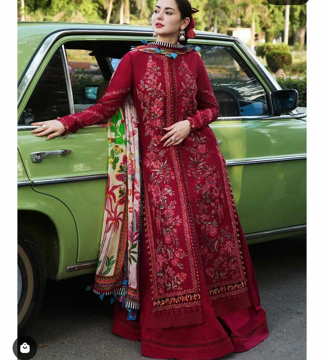 Hania amir famous designer Unstitched article on sale