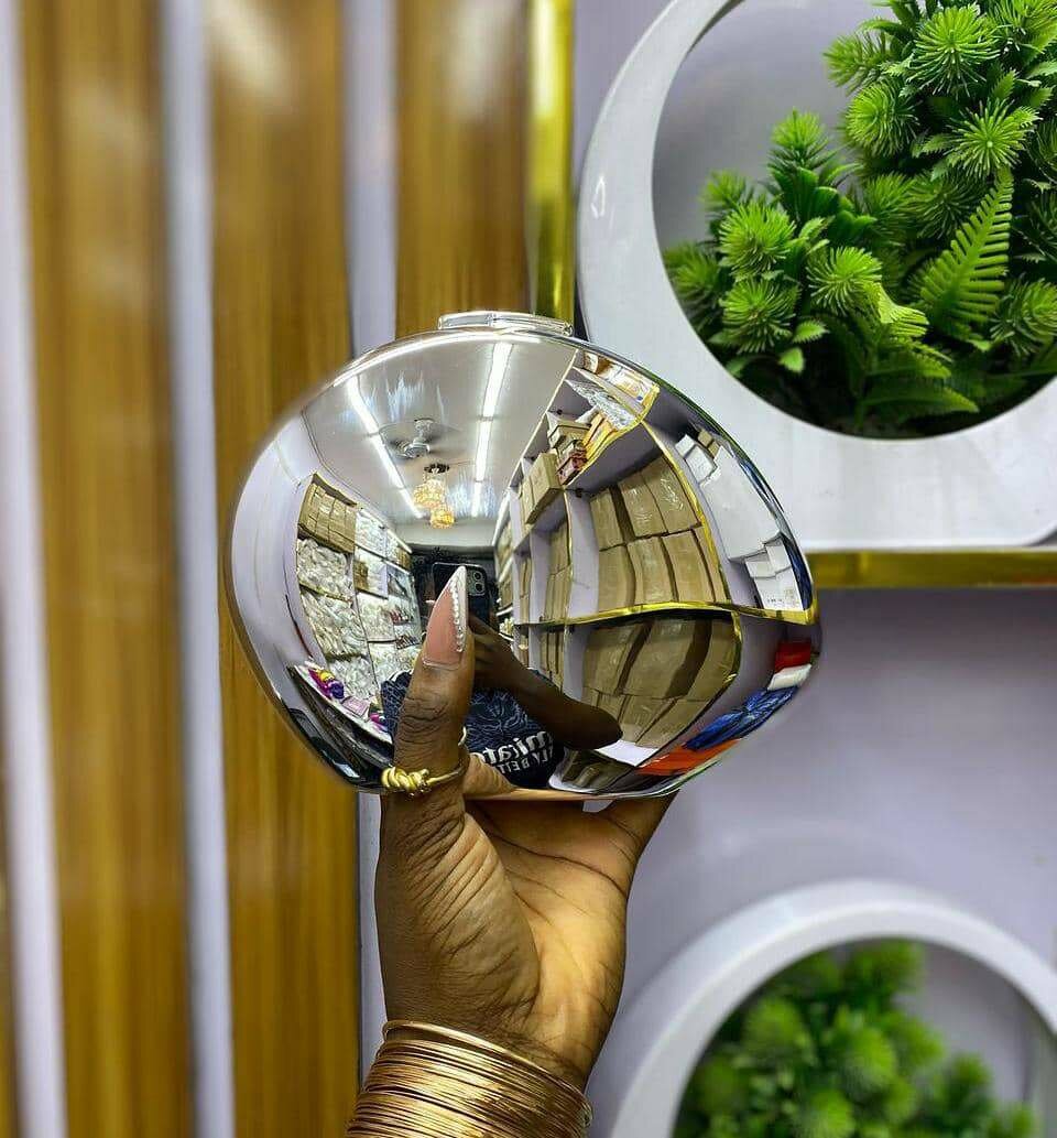 Clutch soirée miroir chic