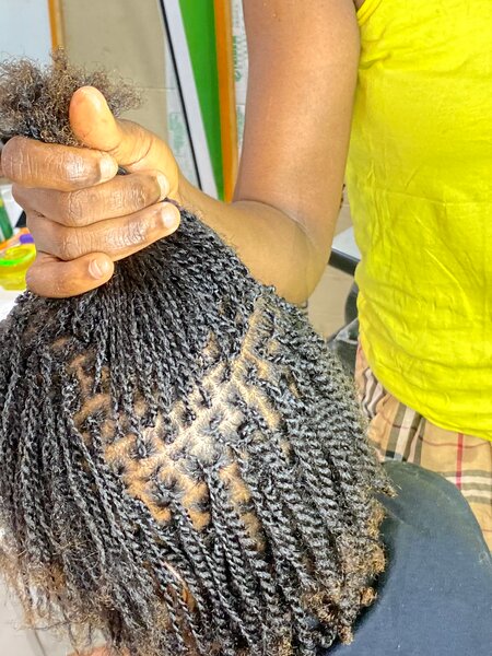 Micro twist  cheveux naturel