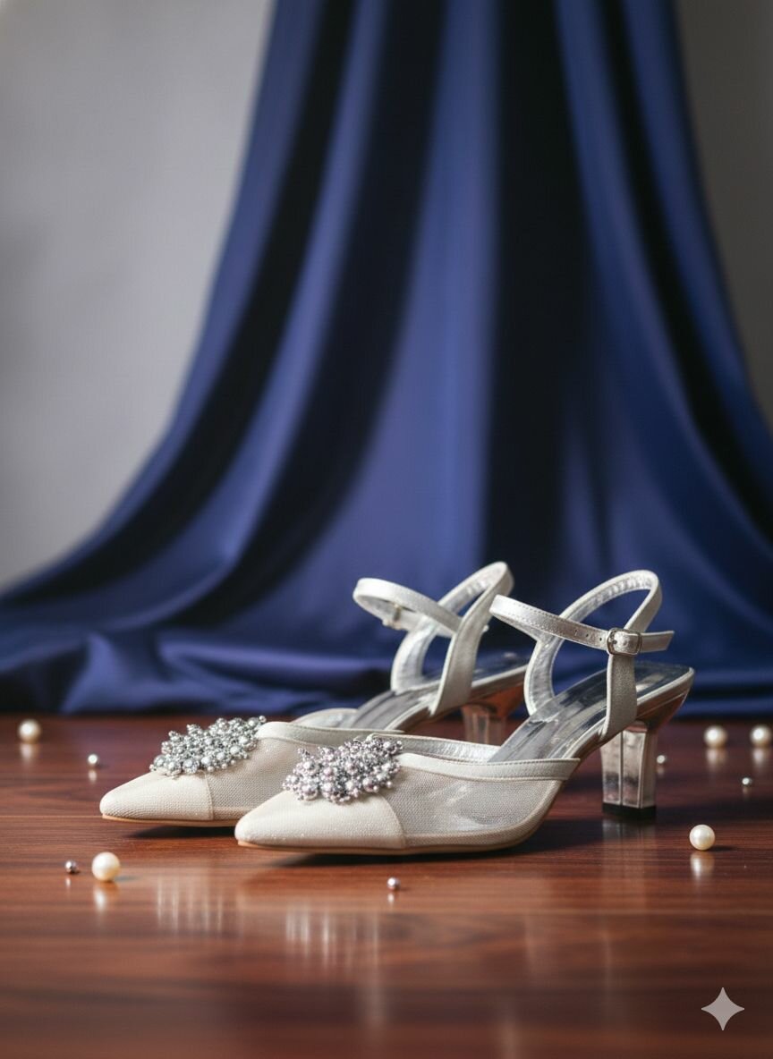 Escarpins élégants perlés