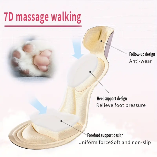 Memory Foam Insoles  Breathable & Anti-Slip Comfort