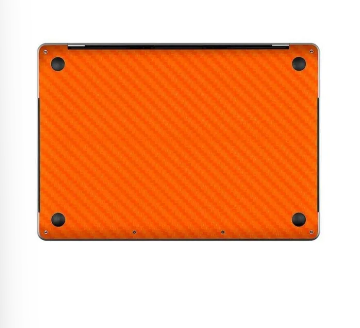 APPLE MACBOOK PRO 2016 15 Orange Carbon Fiber Texture Bottom Skin