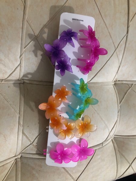 Pinces à Cheveux Fleurs Colorées