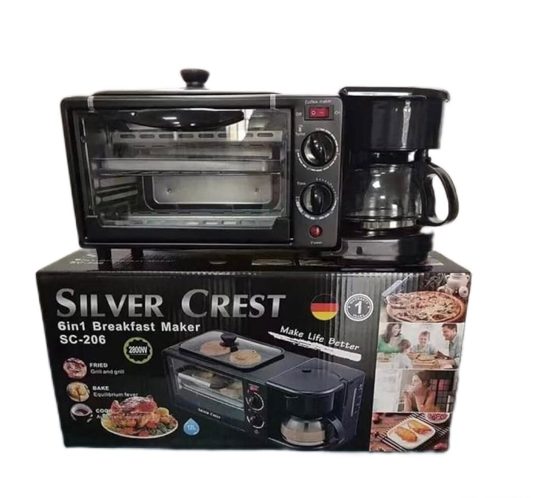 3 in 1 Breakfast Toaster Coffee Maker