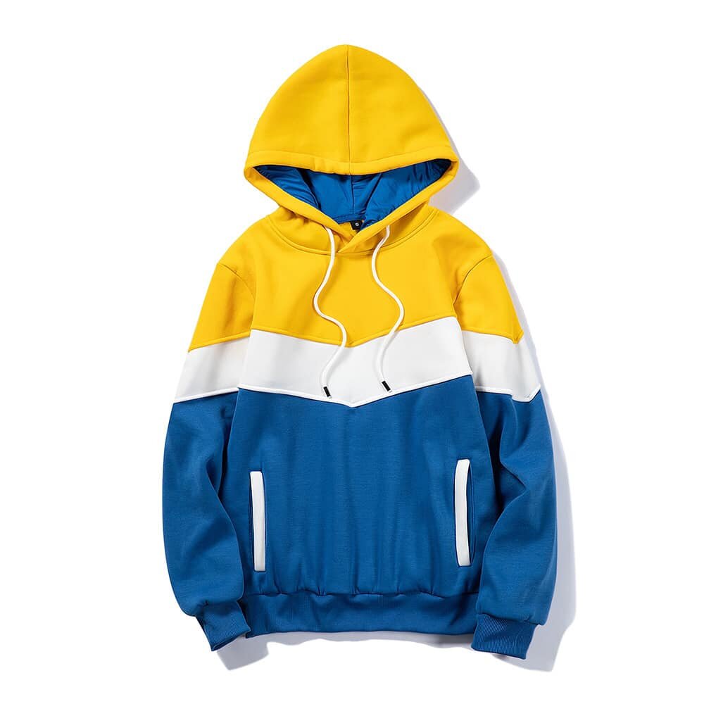 Hoodie jaune bleu