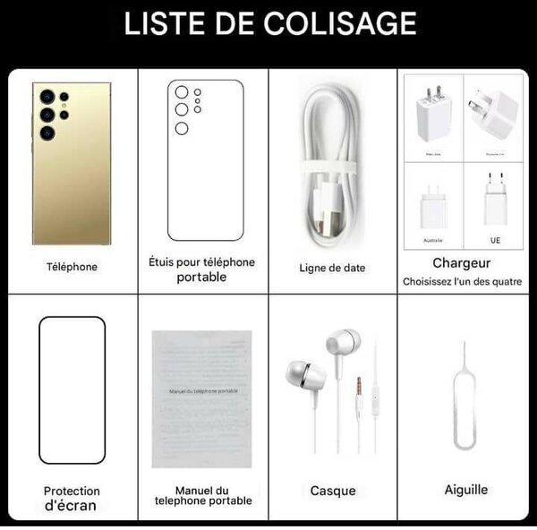 Smartphone S25 Ultra 5G 6.8 pouces