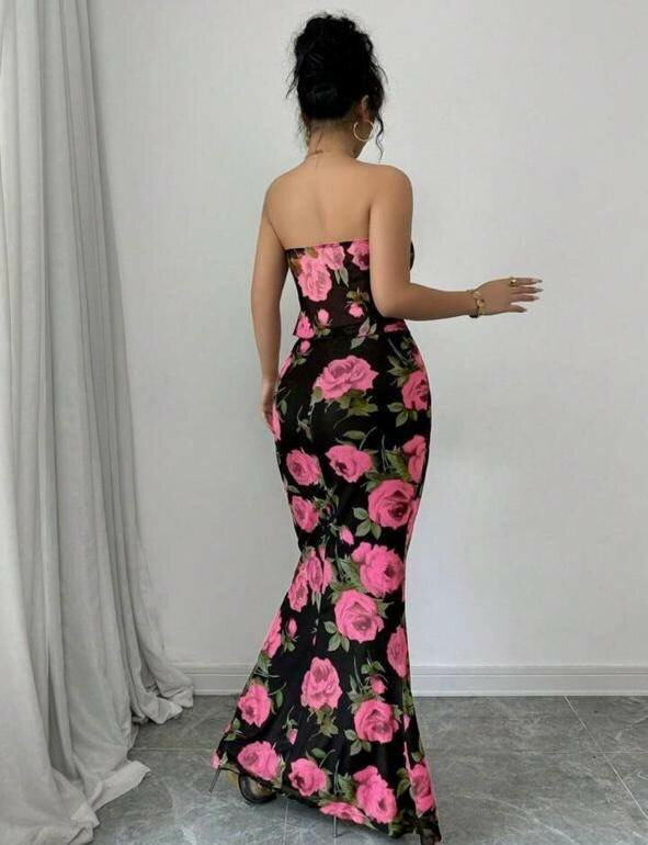 Robe Longue Fleurie Élégante