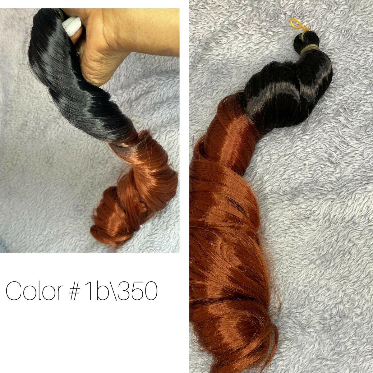 Spanish curl Ombre ginger 