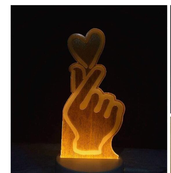 Chic veilleuse romantique pour dire à Chéri(e) : tu tiens mon coeur.