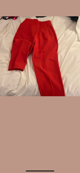 Pantalon Zara rouge