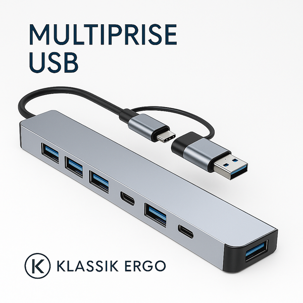 Hub USB-C 7-en-1 polyvalent