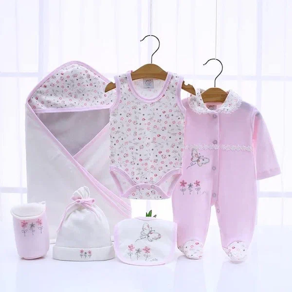 Ensemble 6 pièces bébé en coton chic et confortable
